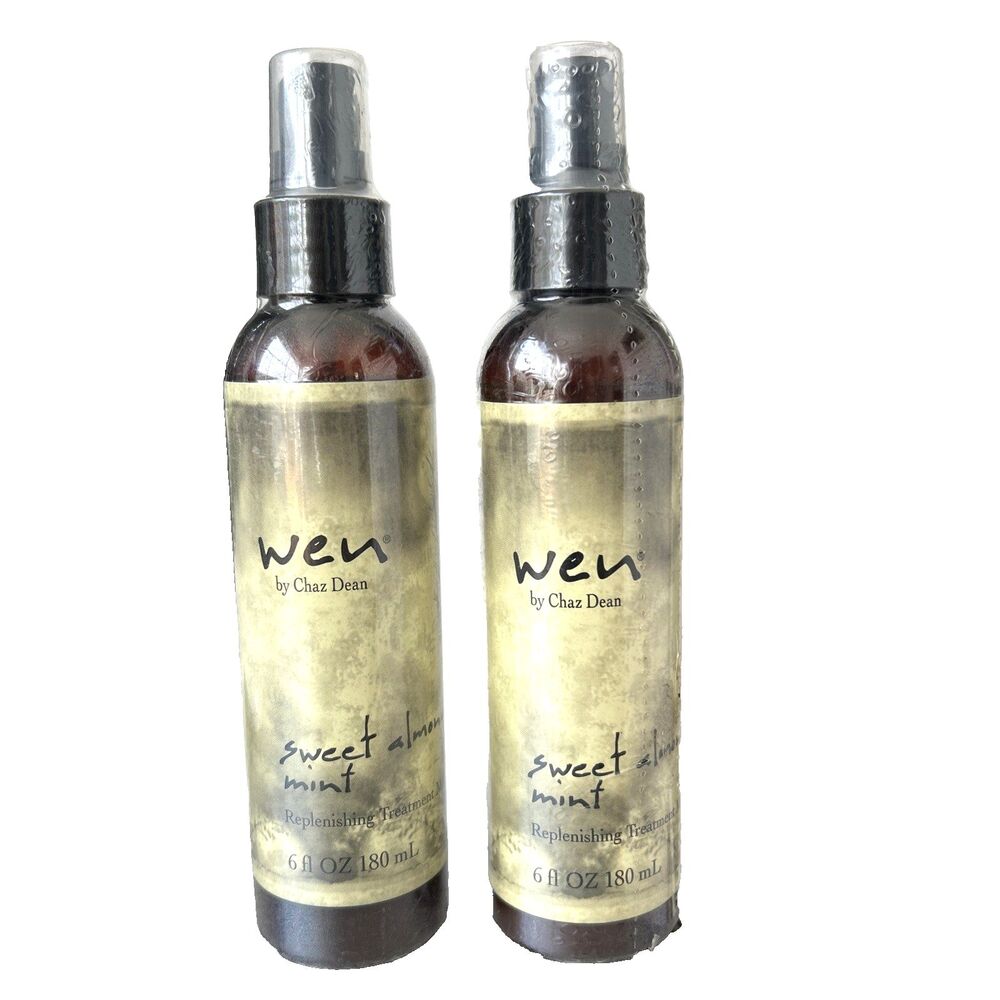 Wen by Chaz Dean LOT of 2 Sweet Almond Mint Replenishing Treatment Mist 6 fl oz